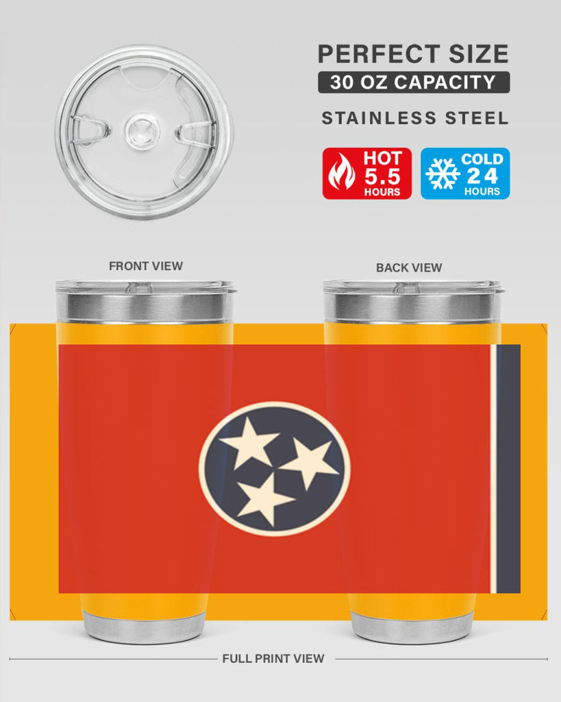 Tennessee 10#- Us Flags- Tumbler