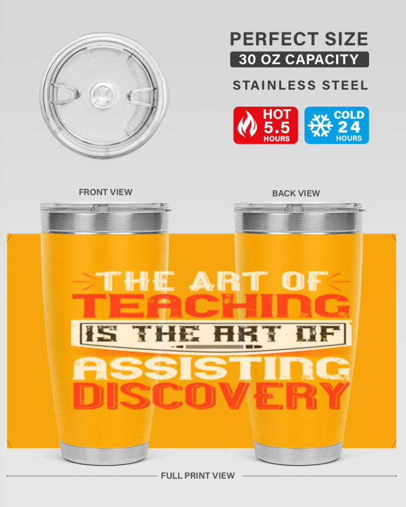 The art of teaching is the art of assisting discovery Style 6#- teacher- tumbler