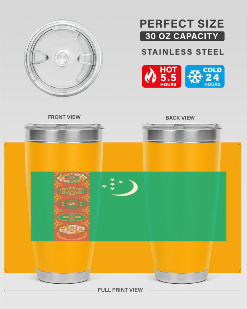 Turkmenistan 16#- world flags- Tumbler