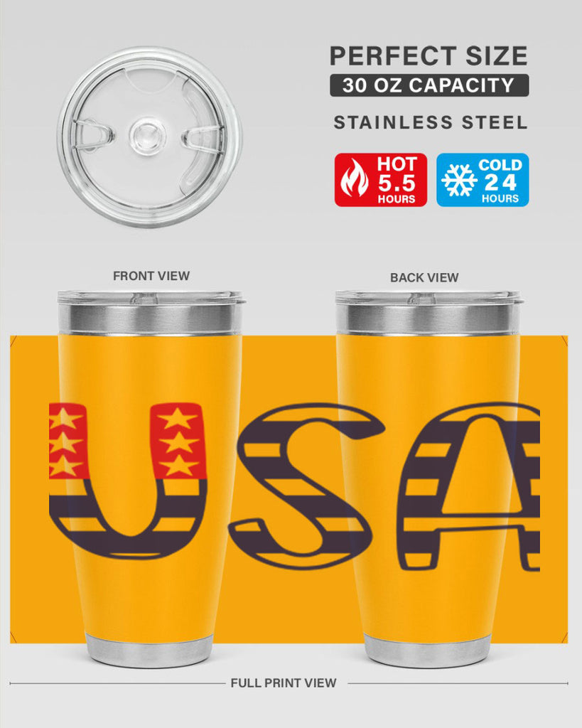 USA Style 184#- Fourt Of July- Tumbler