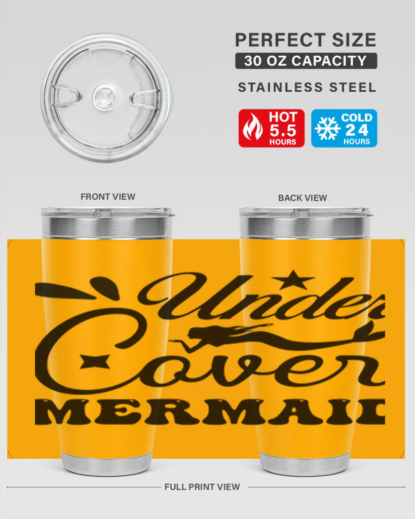 Under cover mermaid 646#- mermaid- Tumbler