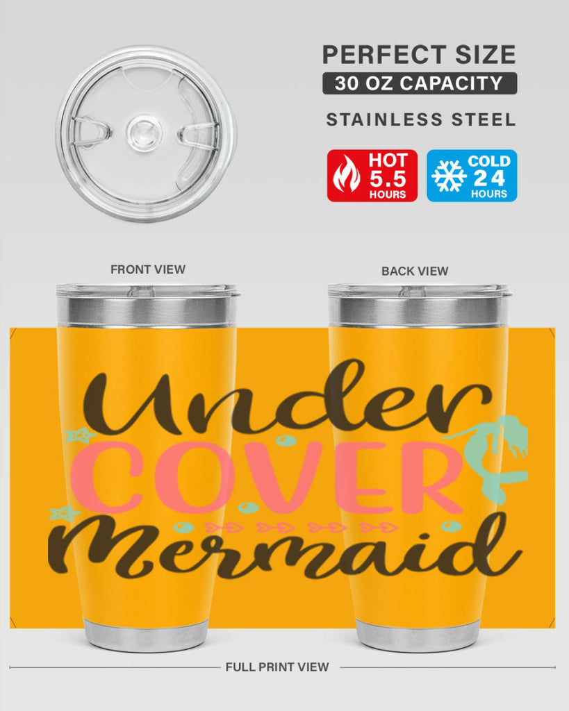 Undercover Mermaid 656#- mermaid- Tumbler