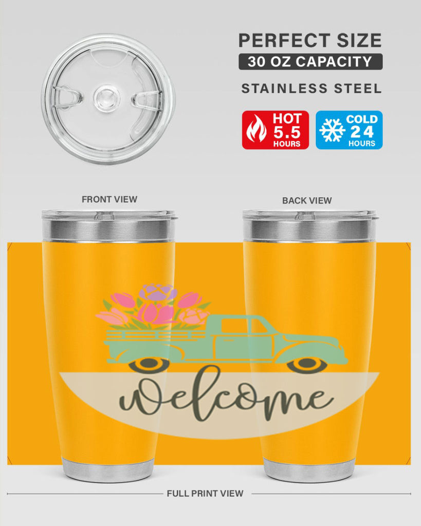 Welcome spring truck579#- spring- Tumbler