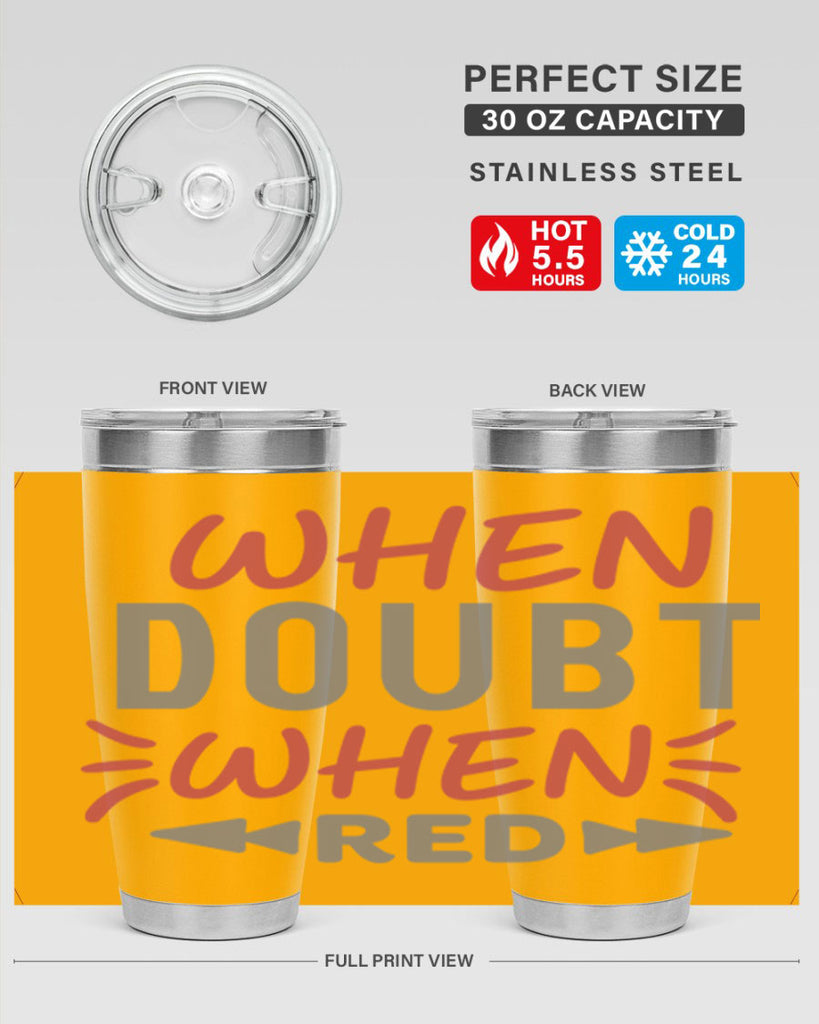 When Doubt Wear Red 154#- fashion- Cotton Tank