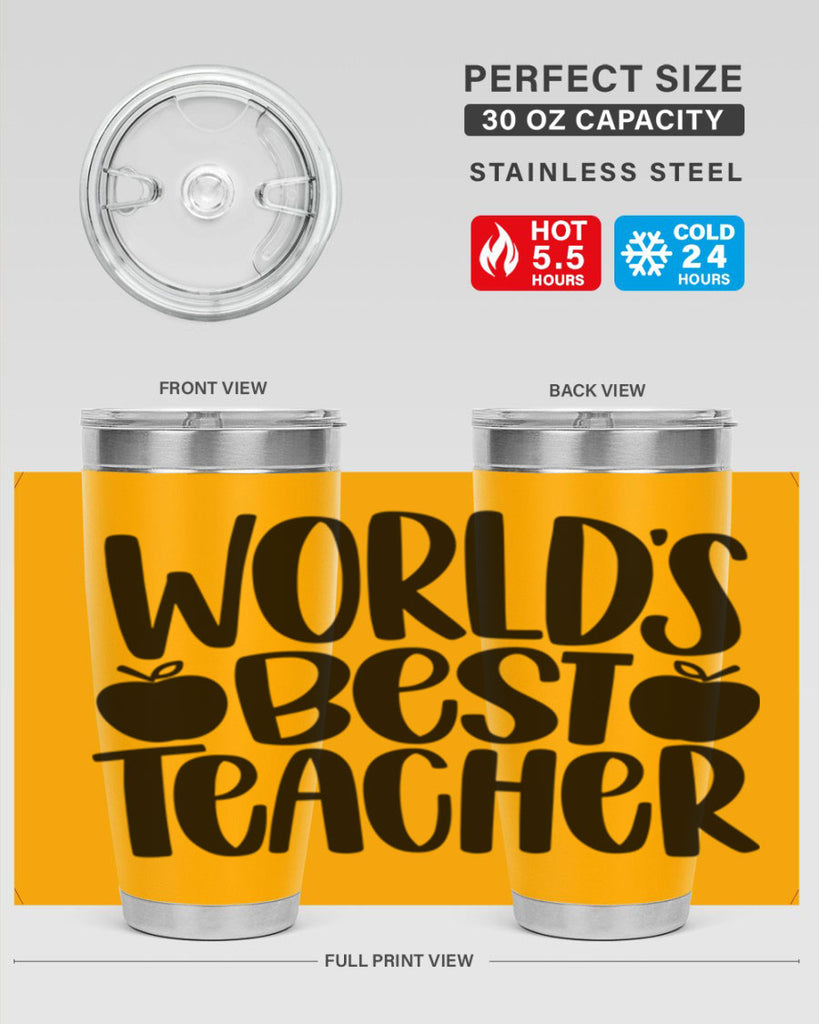 Worlds Best Teacher Style 28#- teacher- tumbler