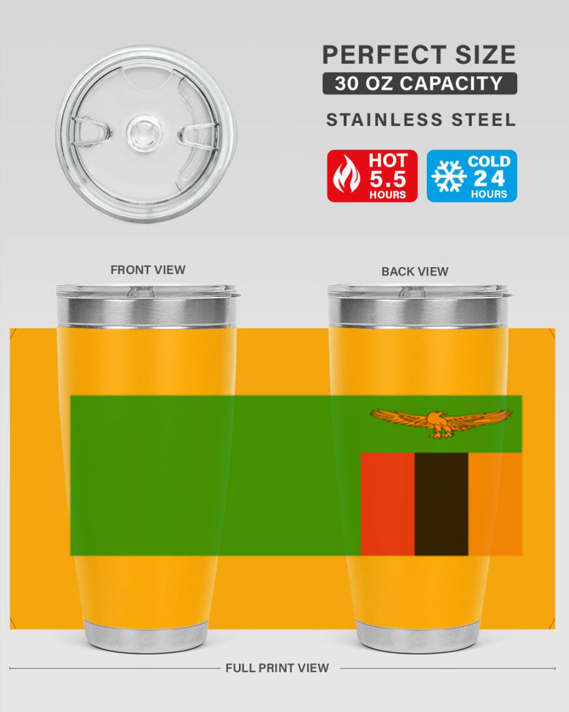 Zambia 2#- world flags- Tumbler