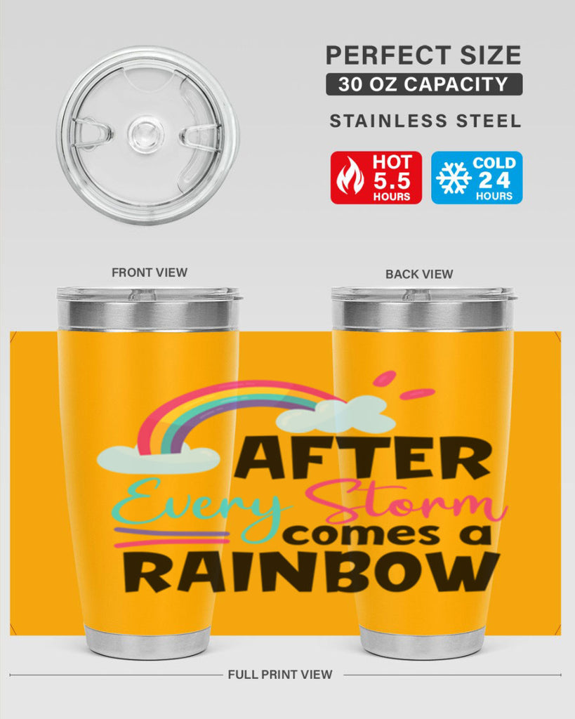 after every storm comes a rainbow Style 291#- baby- tumbler