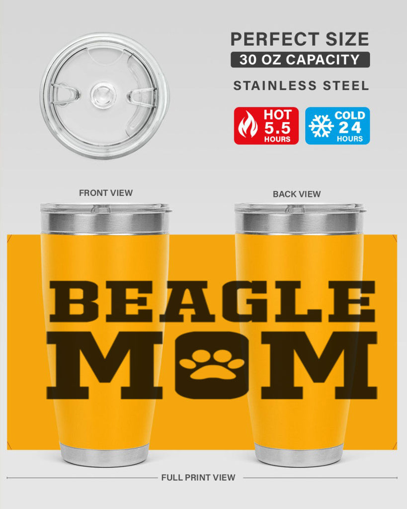 beagle mom 215#- mom- Tumbler