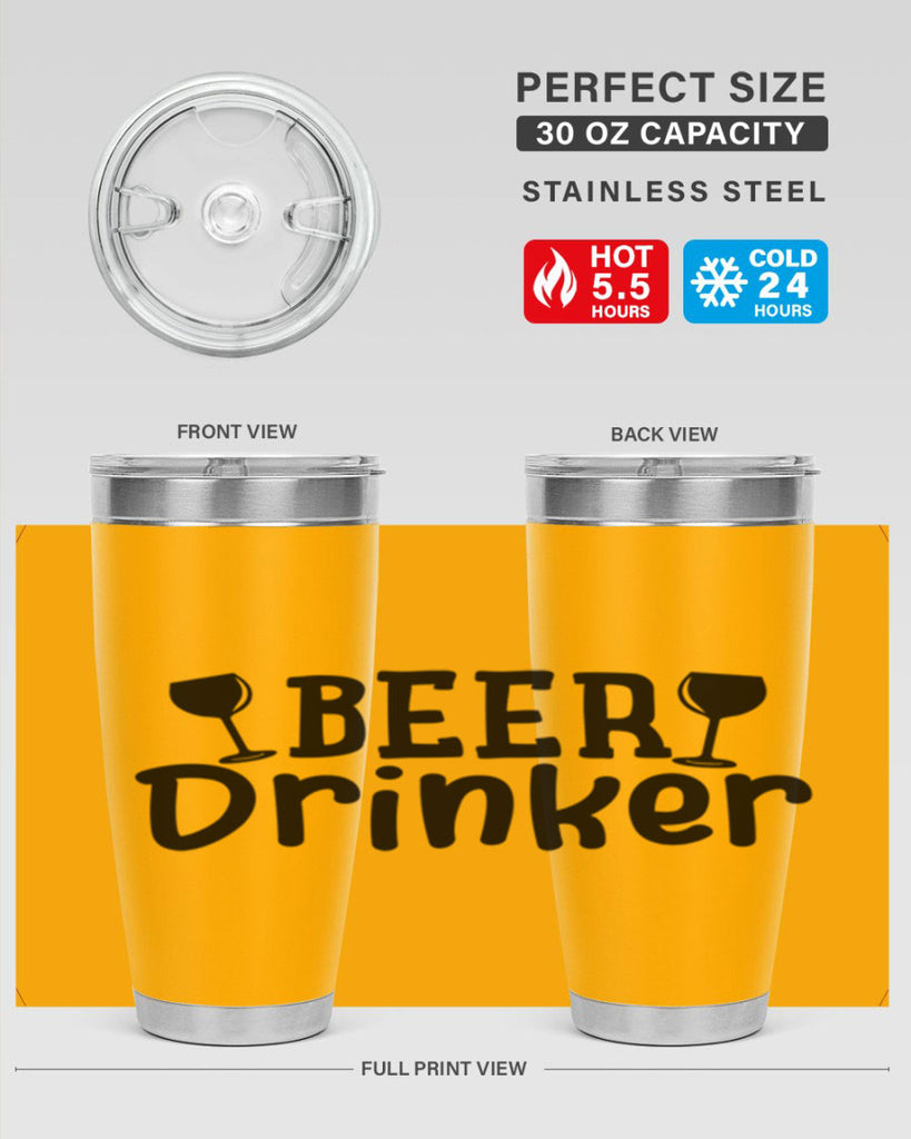 beer drinker 133#- beer- Tumbler