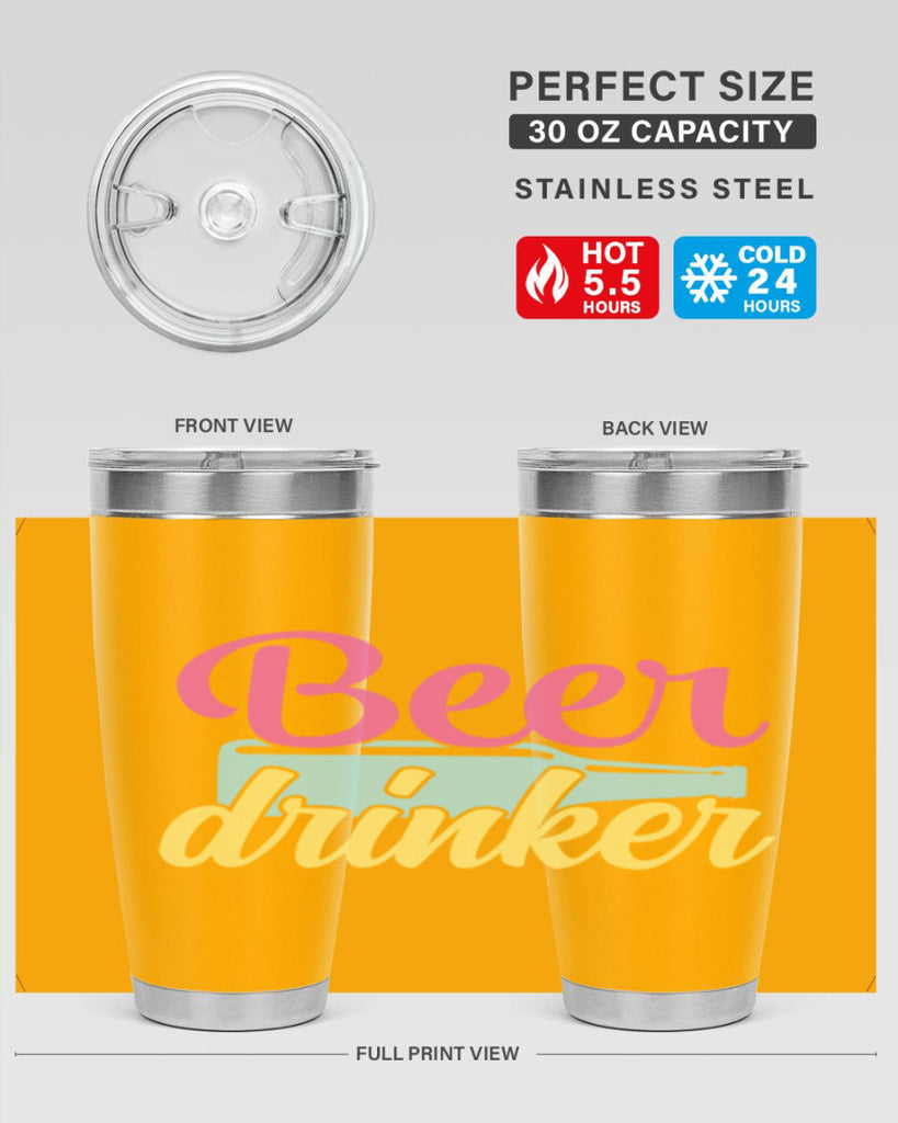 beer drinker 134#- beer- Tumbler