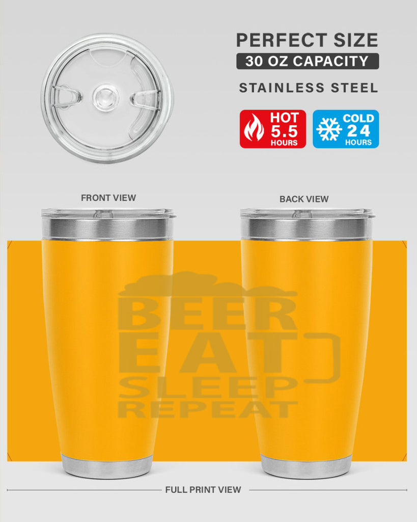 beer eat sleep 109#- beer- Tumbler