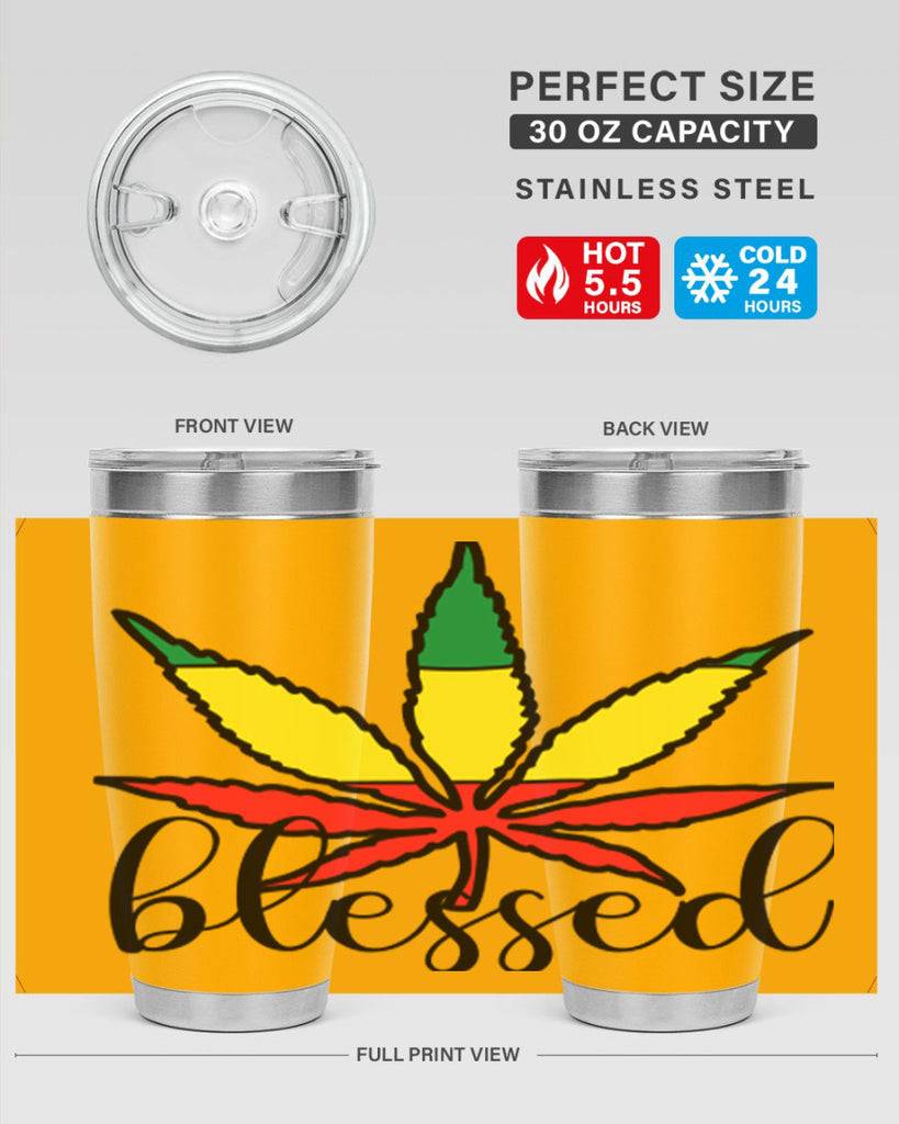 blessed cannabis jamacian 18#- marijuana- Tumbler