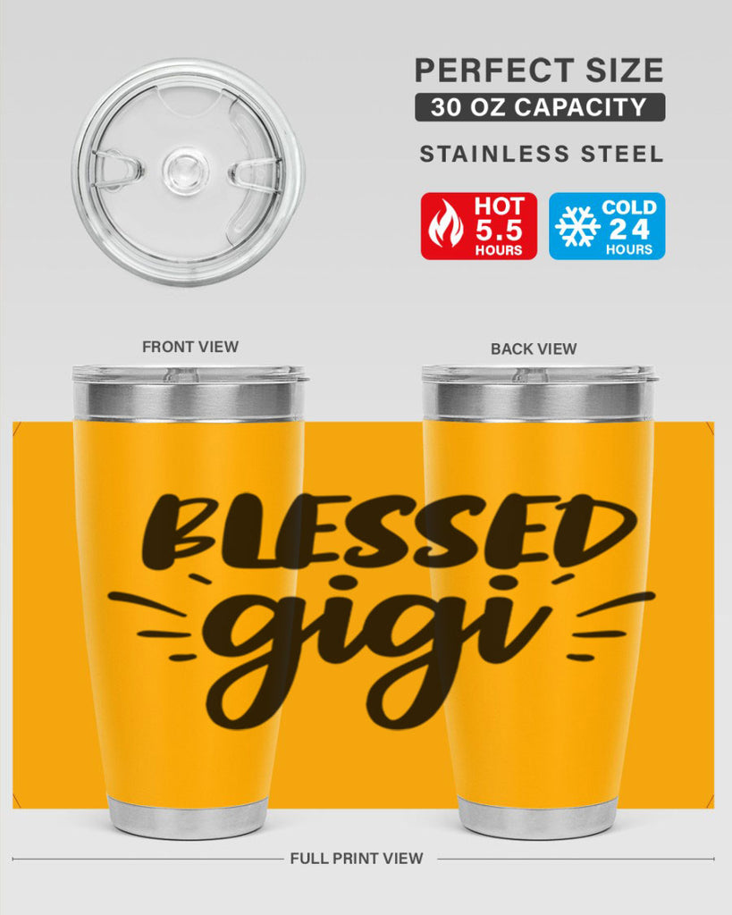 blessed gigi 64#- grandma - nana- Tumbler