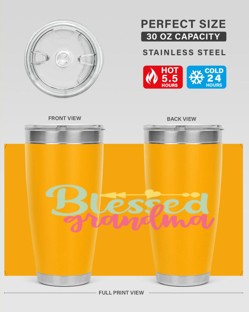 blessed grandma 63#- grandma - nana- Tumbler