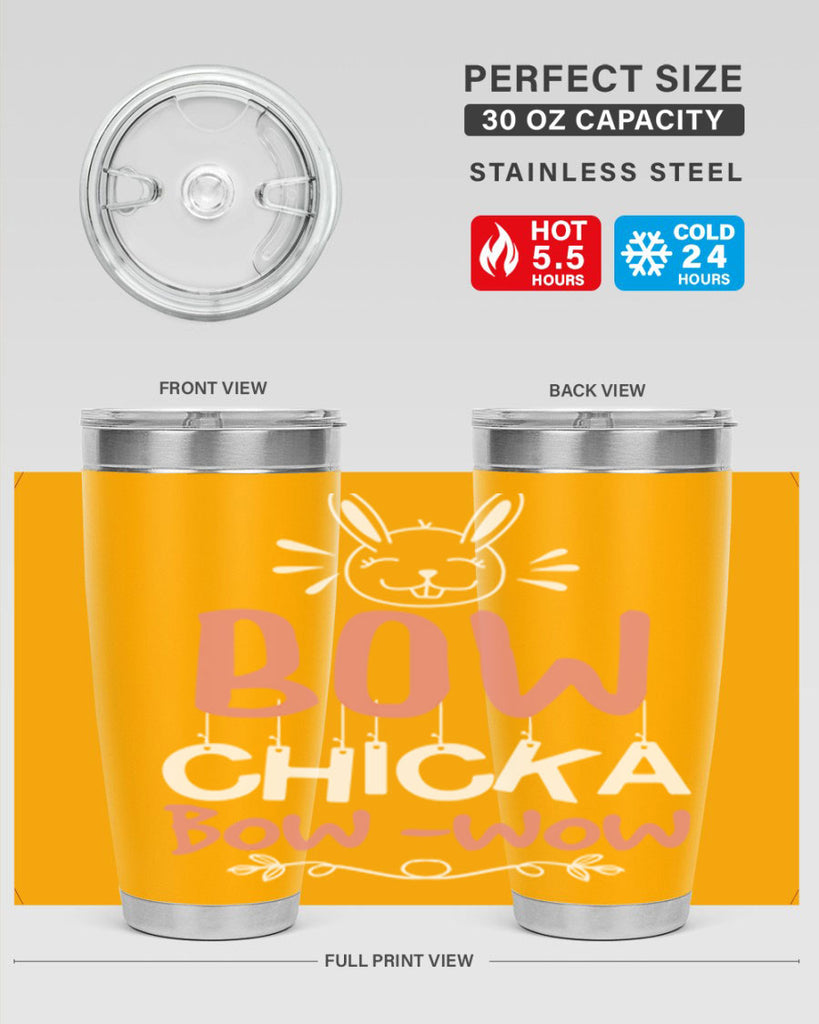 bow chicka bow wow 100#- easter- Tumbler