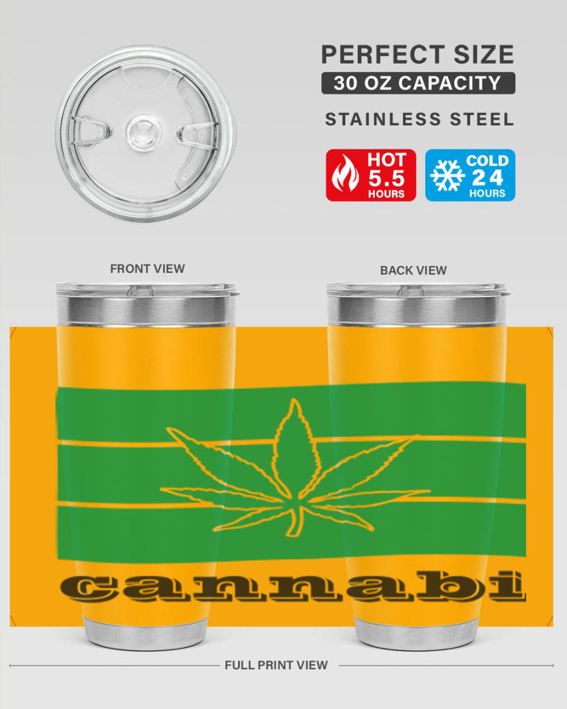 cannabi flag 36#- marijuana- Tumbler