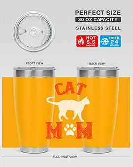 cat mom Style 35#- cat- Tumbler
