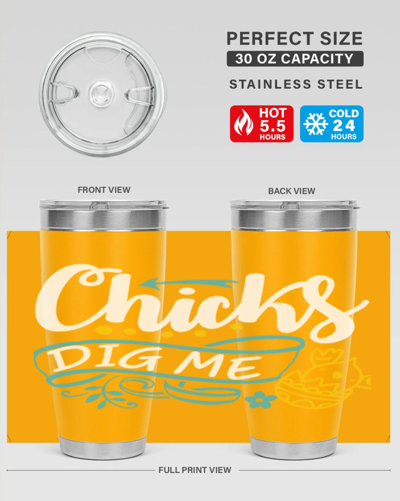 chicks dig me 99#- easter- Tumbler