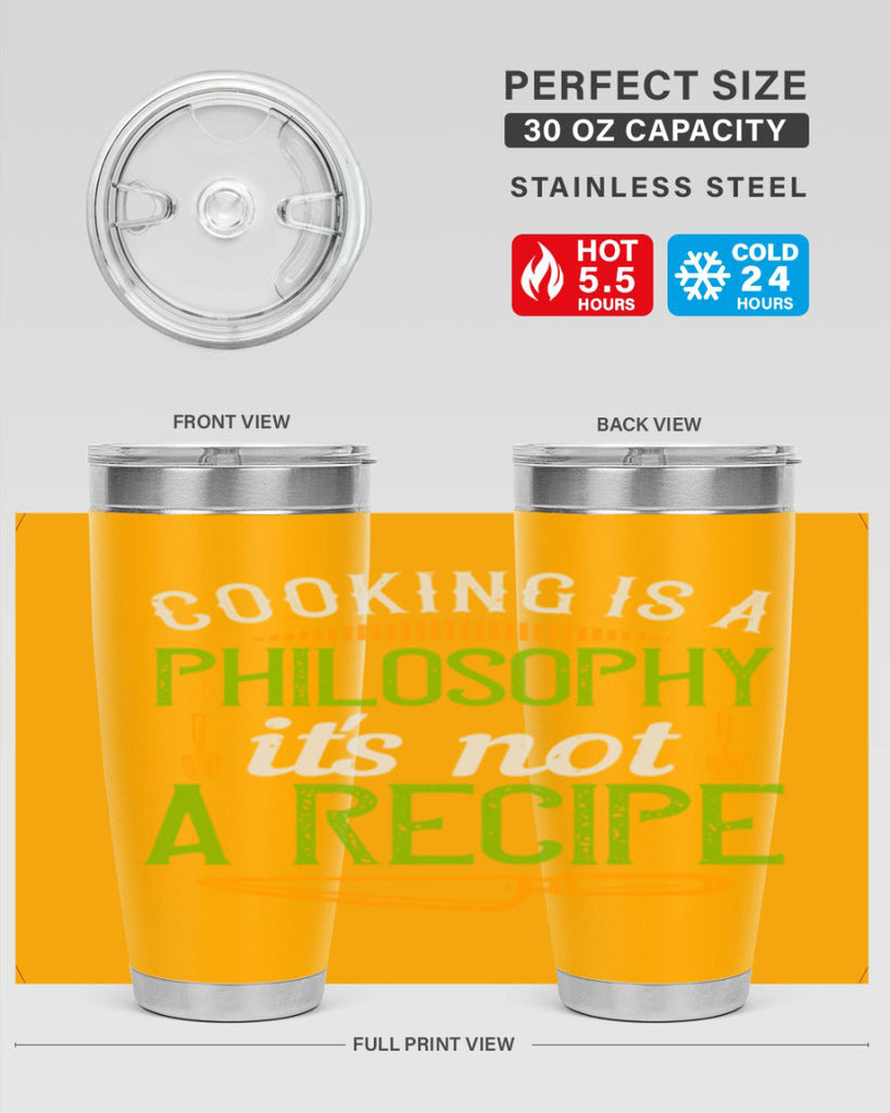 cooking is a philosophyits not a recipe 48#- cooking- Tumbler