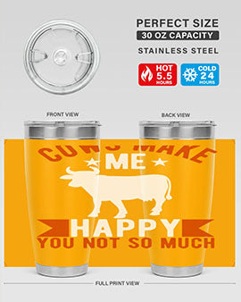 cows make me happy you not so much Style 5#- cow- Tumbler