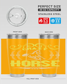 crazy horse Style 9#- horse- Tumbler