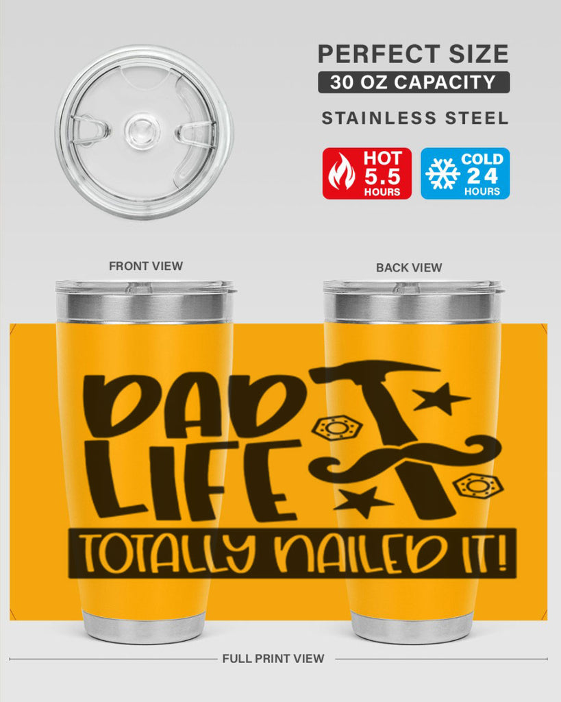 dad life totally nailed it 64#- fathers day- Tumbler