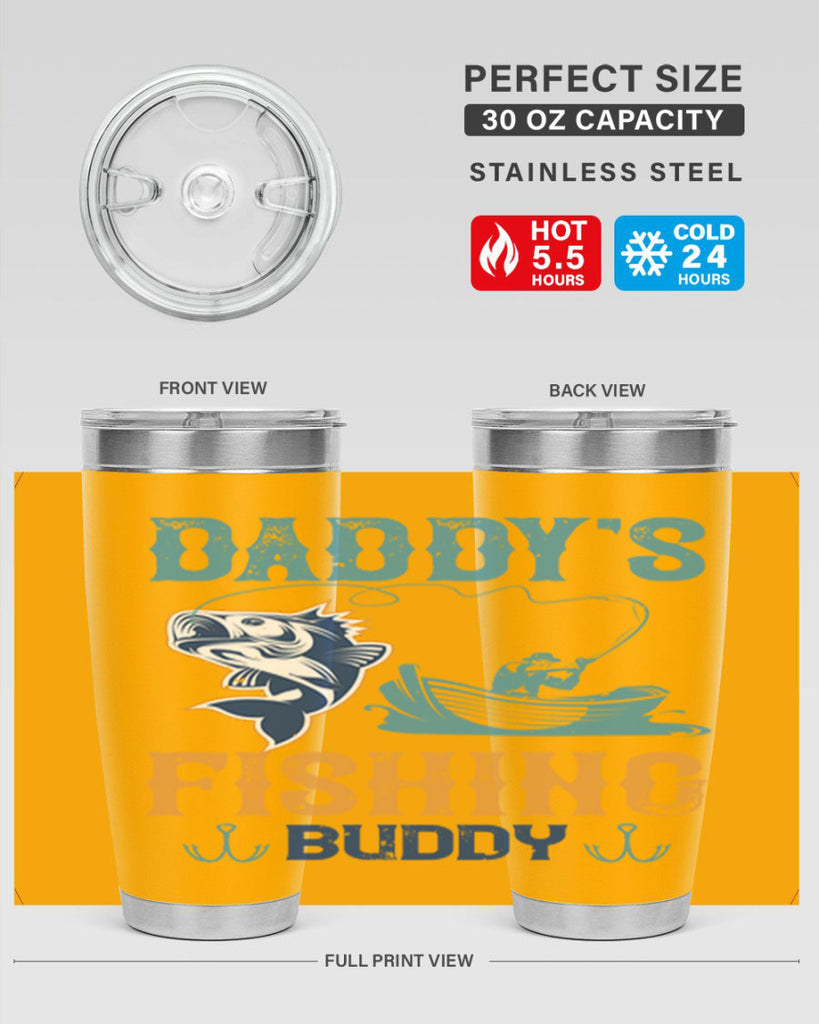 daddy’s fishing buddy 166#- fishing- Tumbler