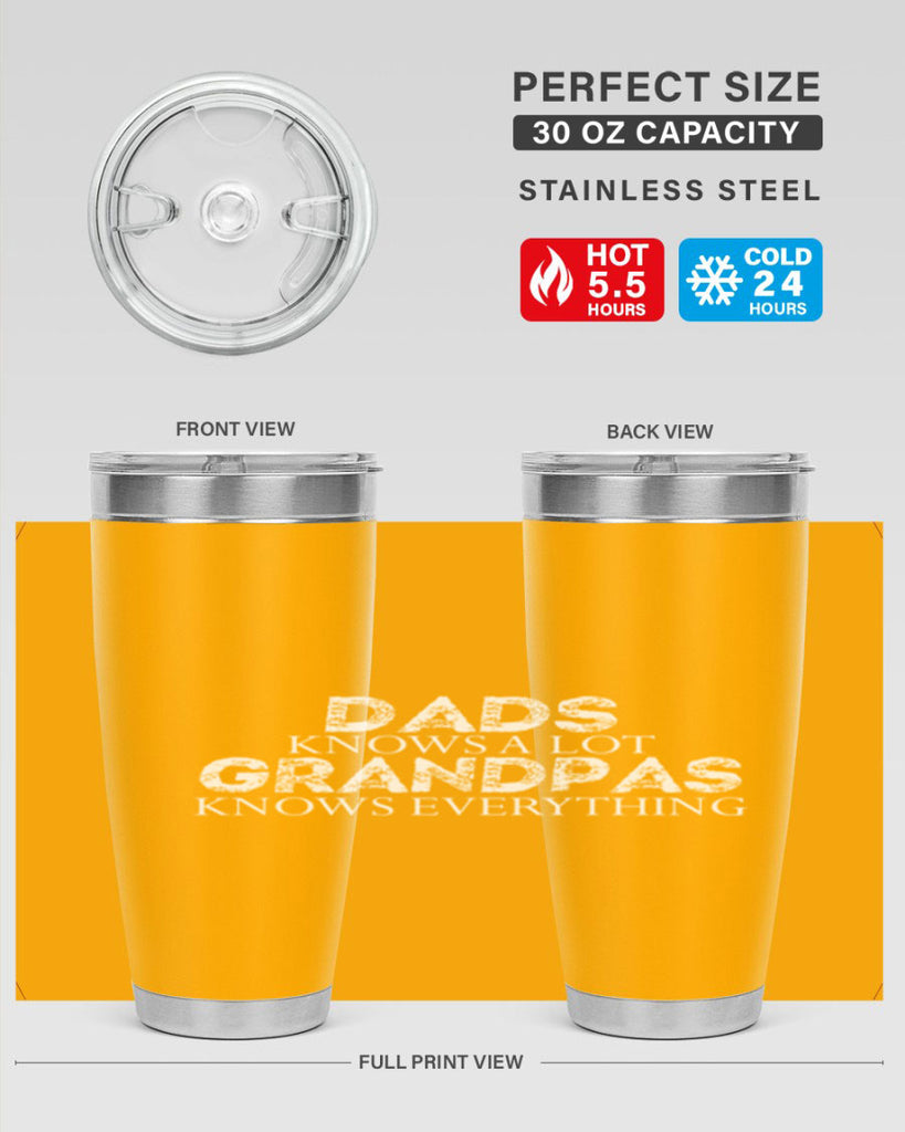 dads knows a lot grandpas knows everything 15#- dad- Tumbler