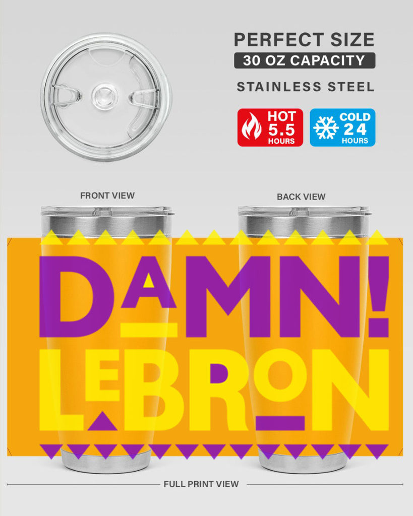 damn lebron 177#- black words phrases- Cotton Tank
