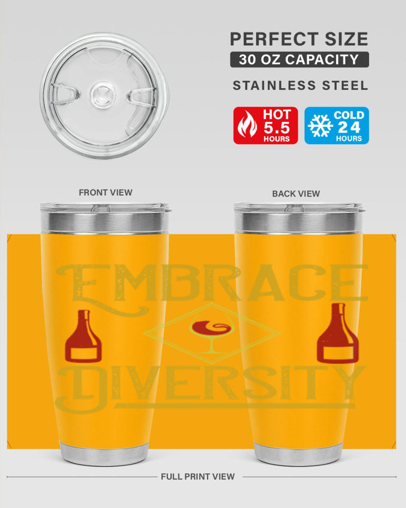 embrace diversity 218#- wine- Tumbler