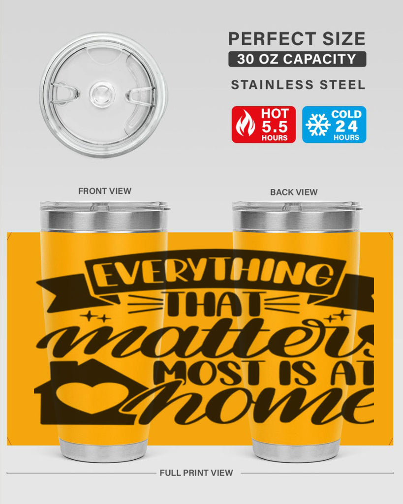 everything that matters most is at home 20#- home- Tumbler