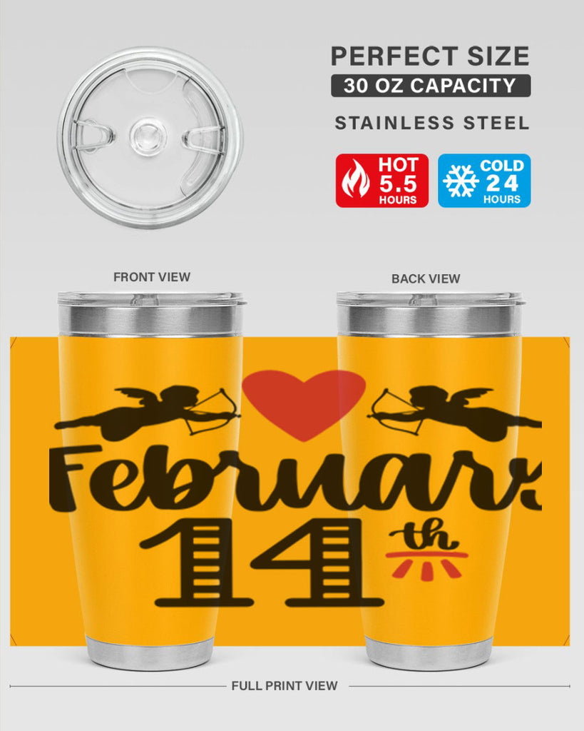 february th 28#- valentines day- Tumbler