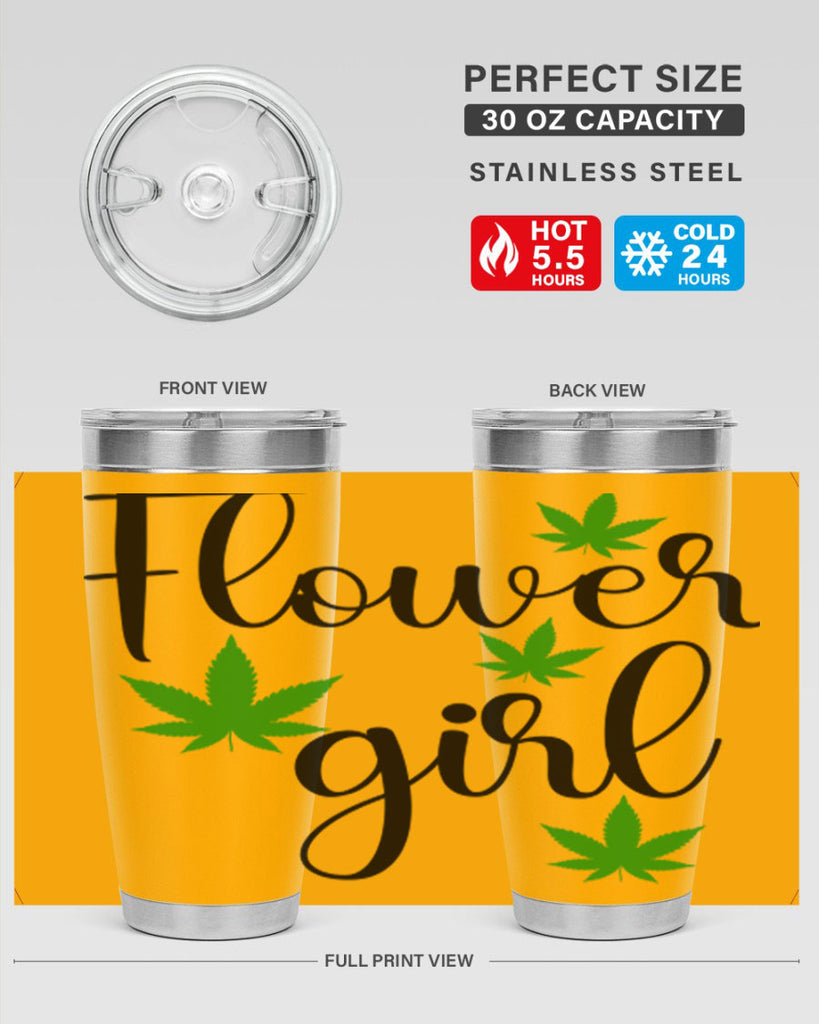 flower girl cannabis 84#- marijuana- Tumbler