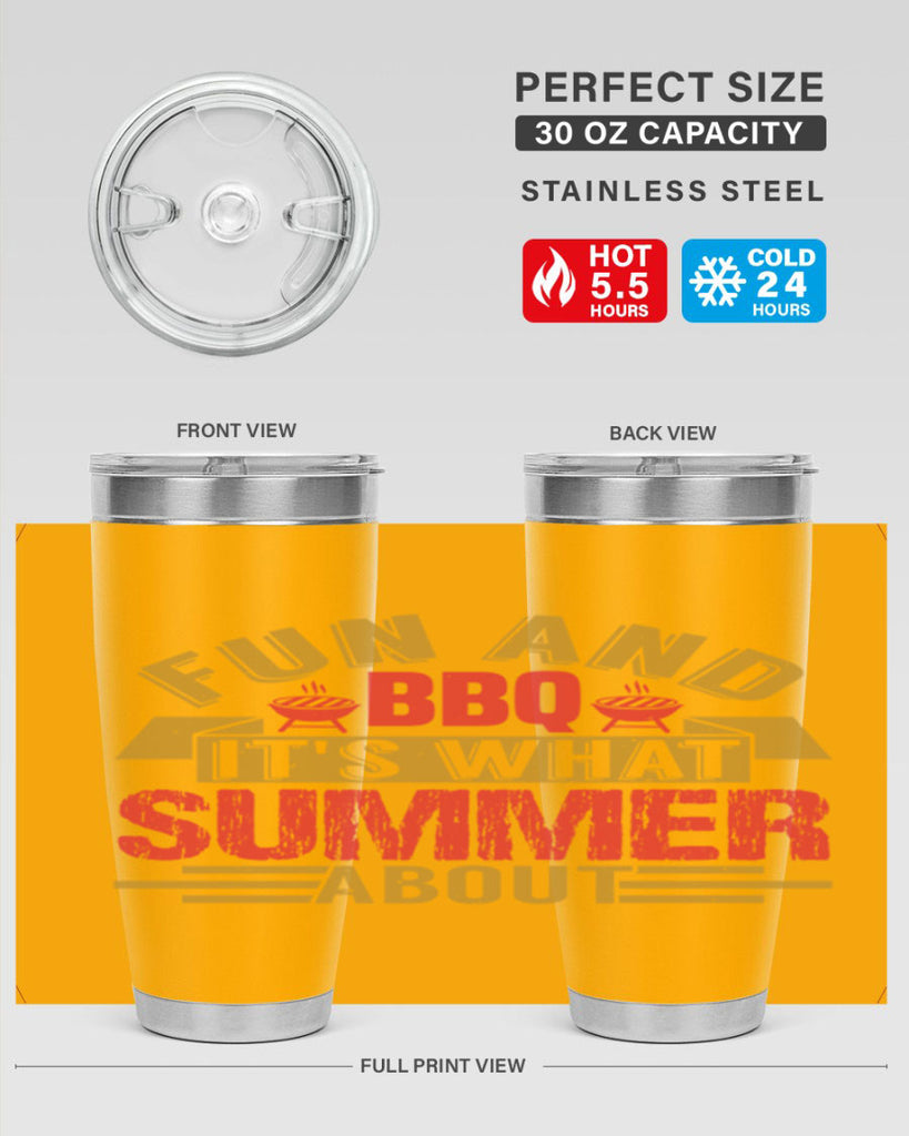 fun and bbq its what summer about 45#- bbq- Tumbler