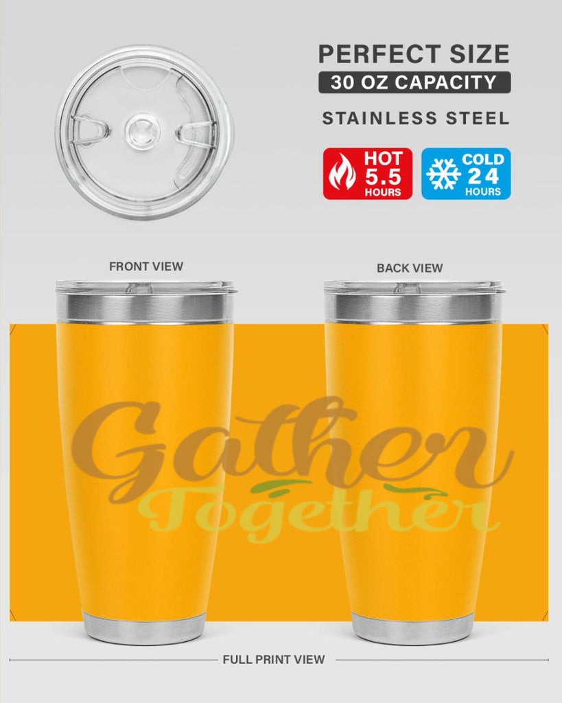 gather together 61#- thanksgiving- Tumbler