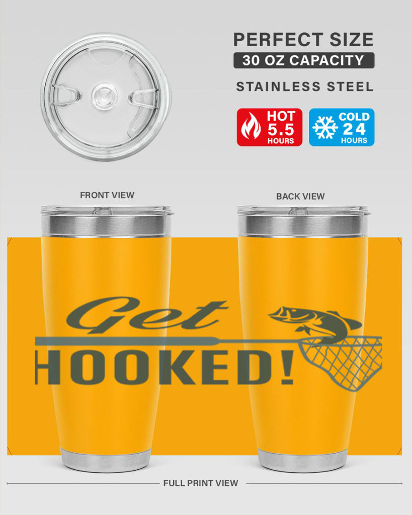 get hooked 133#- fishing- Tumbler