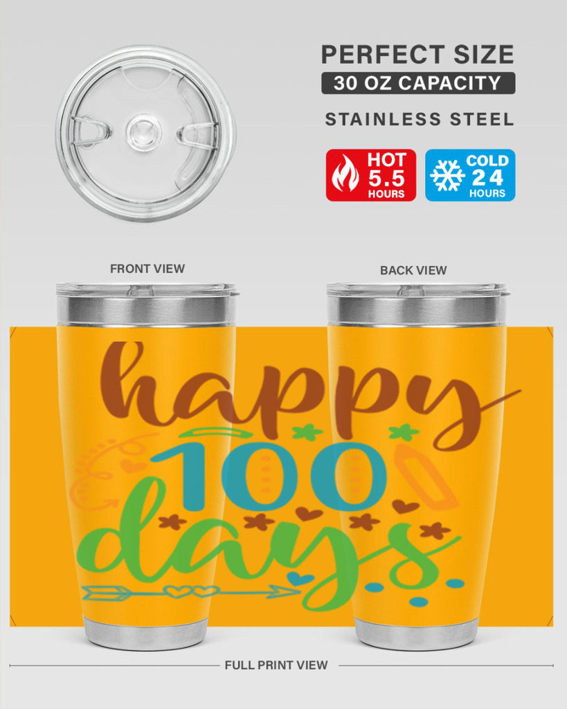 happy 100 days 10#- 100 days of school- Tumbler