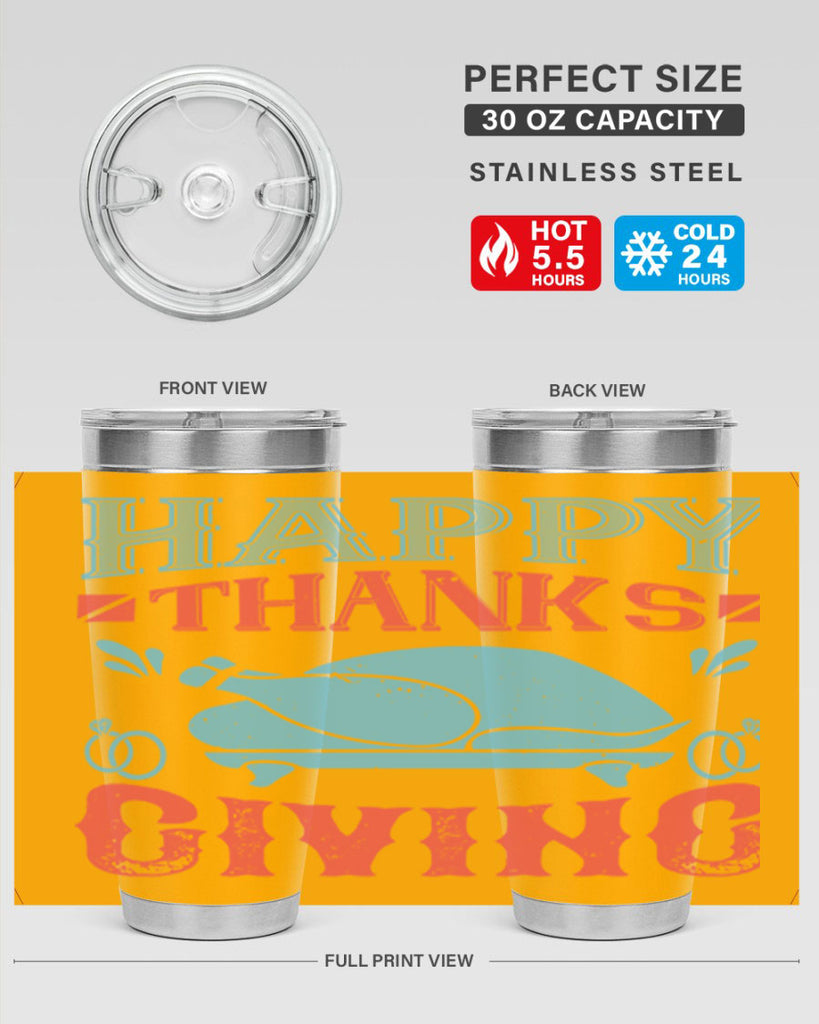 happy thanks giving 36#- thanksgiving- Tumbler