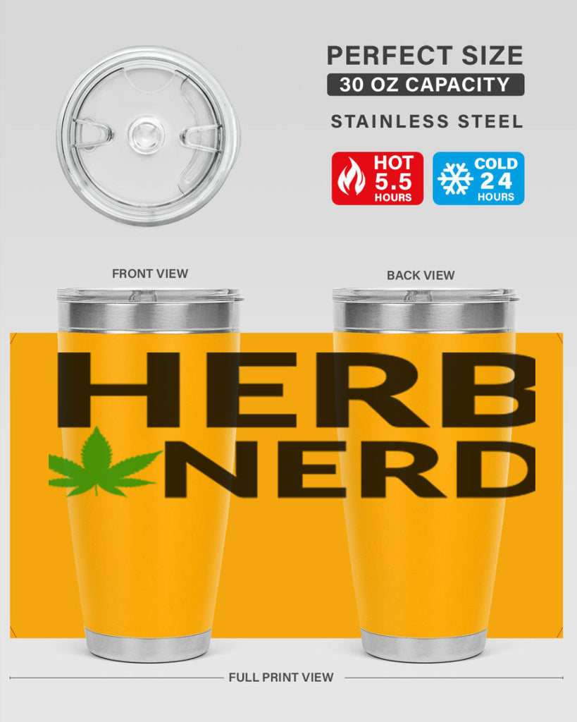 herb nerd 108#- marijuana- Tumbler