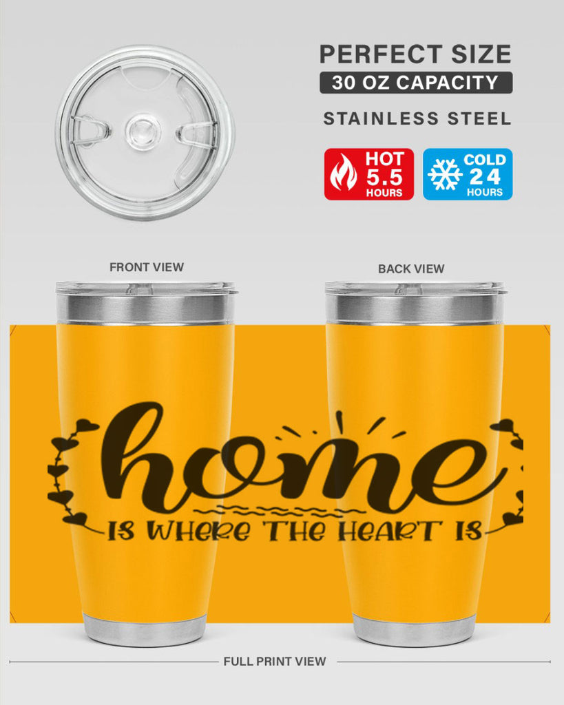 home is where the heart is 38#- home- Tumbler