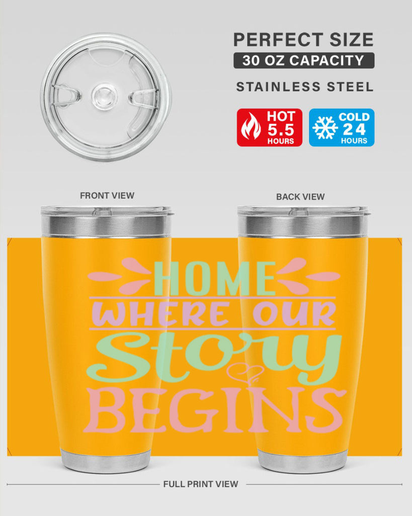 home where our story begins 23#- home- Tumbler