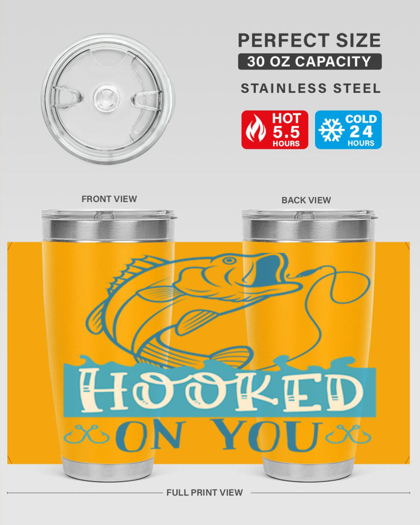 hooked on you 214#- fishing- Tumbler