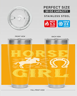 horse girl Style 51#- horse- Tumbler