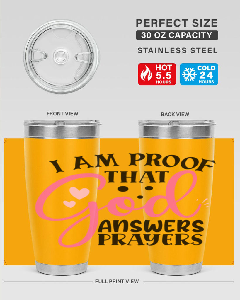 i am proof that god answers prayers Style 259#- baby- tumbler
