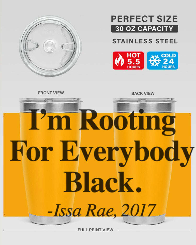 im  rooting for everybody black  109#- black words phrases- Cotton Tank