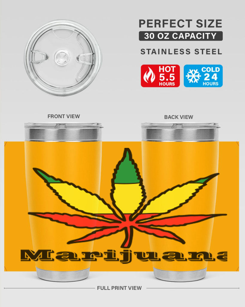 jamican cannabis 164#- marijuana- Tumbler