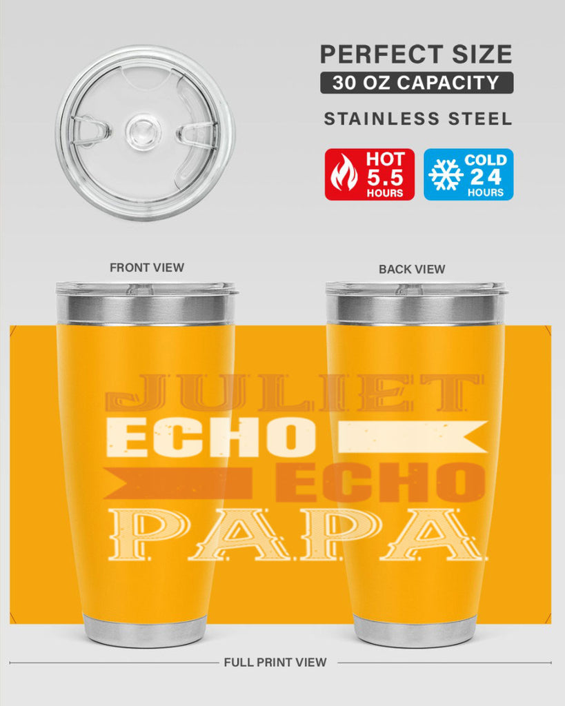 juliet echo echo papa 30#- grandpa - papa- Tumbler