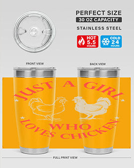 just a girl who loves chicken Style 3#- chicken- Tumbler