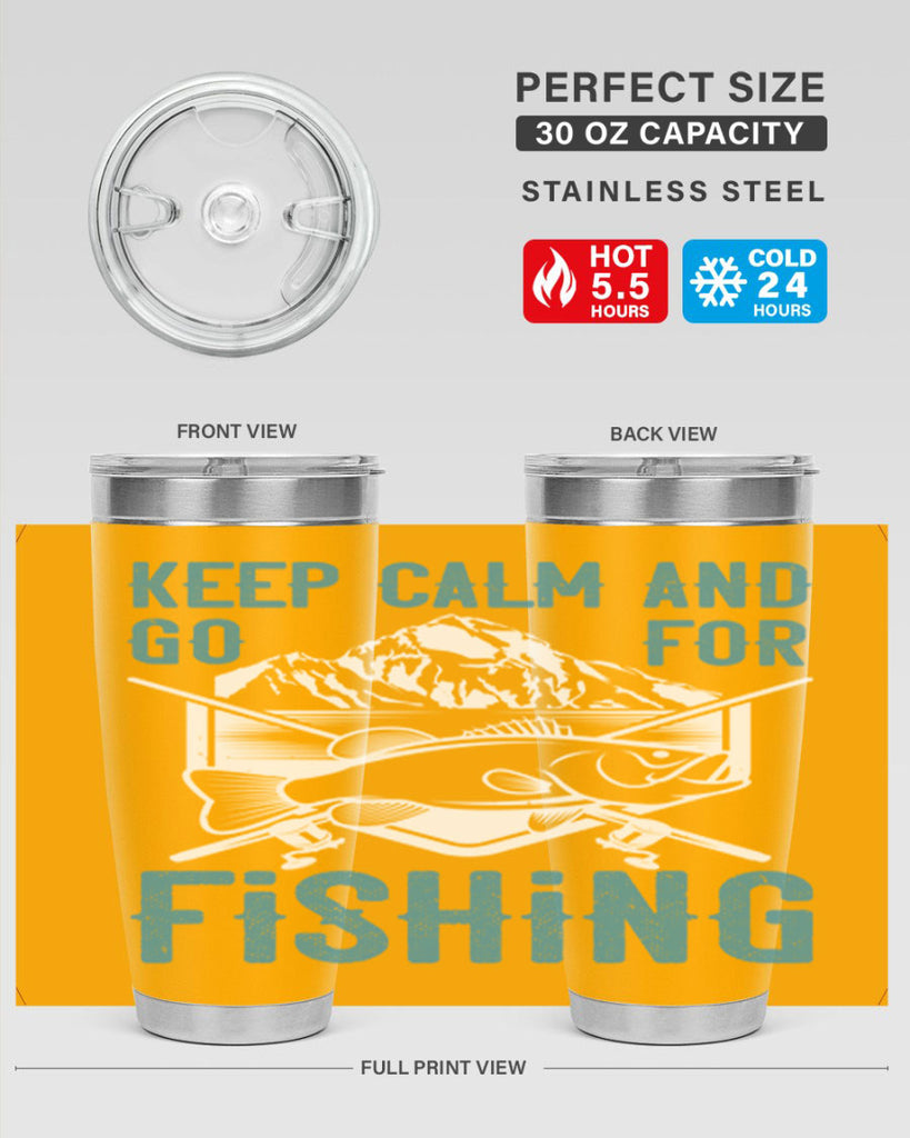 keep calm and go for fishing 247#- fishing- Tumbler