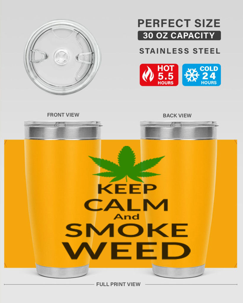 keep calm and smoke weed 173#- marijuana- Tumbler